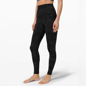 lululemon athletica Black Camo Leggings